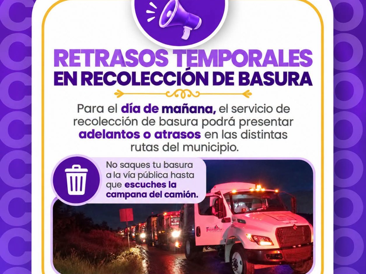 🚛⚠️ TEQUEXQUITLA COMUNICADO IMPORTANTE | RECOLECCIÓN DE&nbsp;BASURA