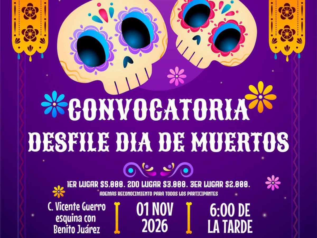 💀🏵️ ¡CONVOCATORIA AL DESFILE DE DÍA DE MUERTOS 2026!EN #TEQUEXQUITLA&nbsp;🏵️💀