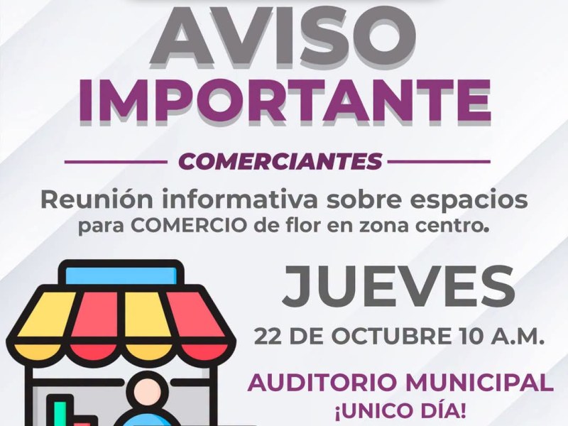 🌼 AVISO IMPORTANTE PARA&nbsp;COMERCIANTES
