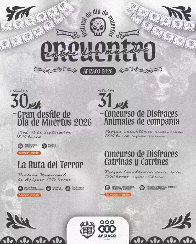 💀 ¡QUE NO TE ESPANTE QUEDARTE EN CASA! #APIZACO TE INVITA AL FESTIVAL «ENCUENTRO ENTRE DOS MUNDOS»&nbsp;💀