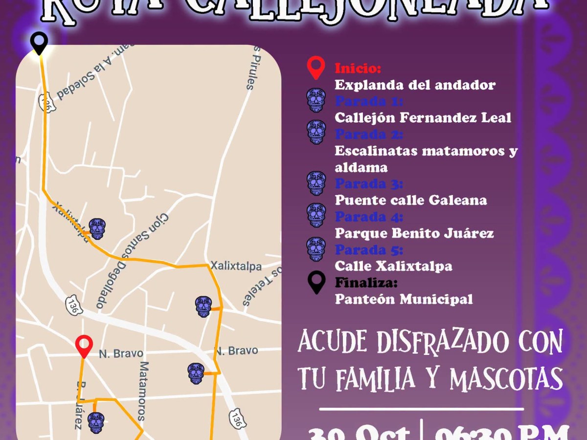 CONOCE LA RUTA DE LA CALLEJONEADA EN&nbsp;TEQUEXQUITLA