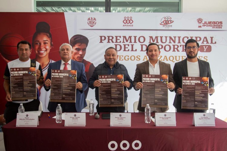 PRESENTA EL AYUNTAMIENTO DE APIZACO LAS CONVOCATORIAS DEL PREMIO MUNICIPAL DEL DEPORTE Y LOS JUEGOS APIZAQUENSES&nbsp;2026